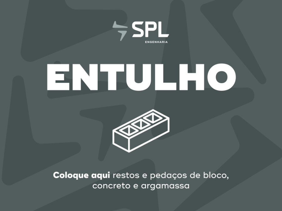 Placa de caçamba ENTULHO