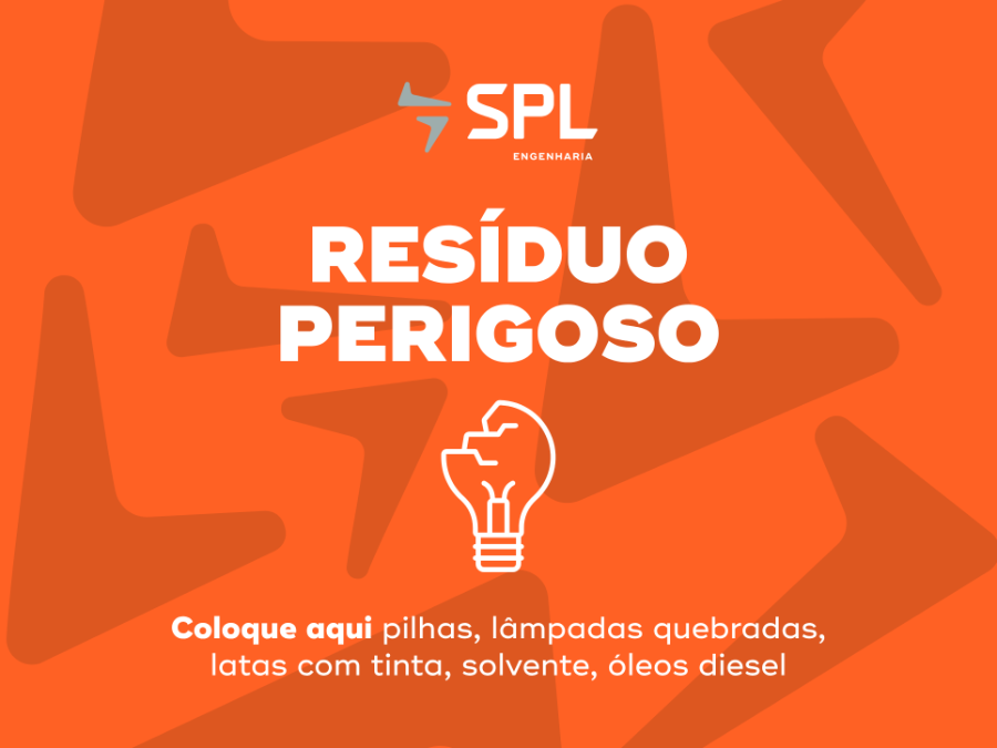 Placa de caçamba RESÍDUO PERIGOSO