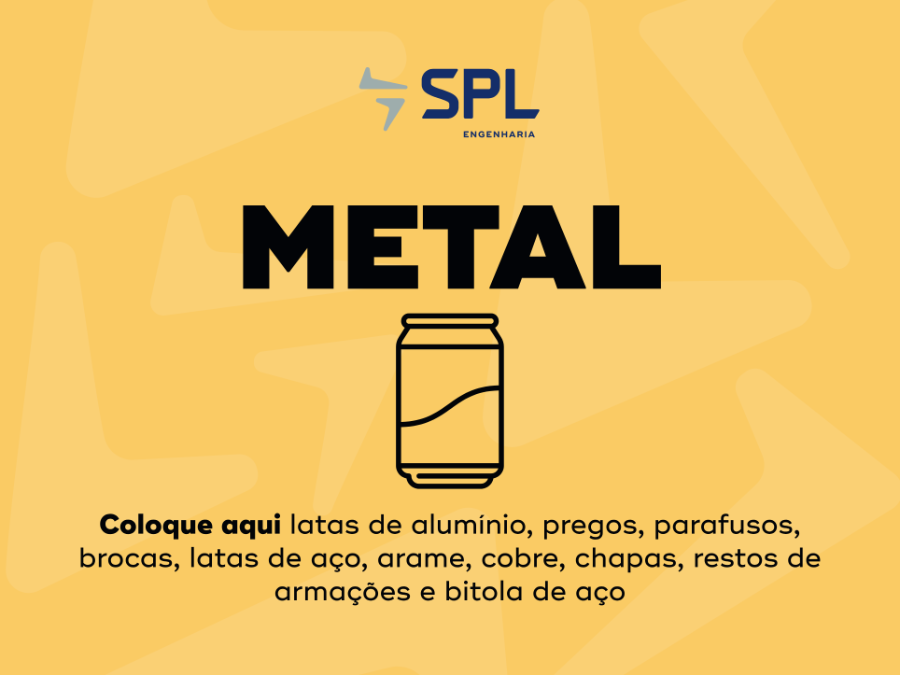Placa de caçamba METAL