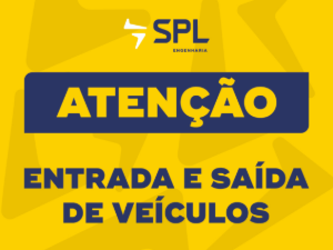 SPL02.01-2 Atenção · entrada e saída de veículos