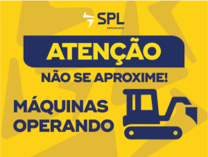 SPL02.01-8 Atenção · não se aproxime! Máquinas operando
