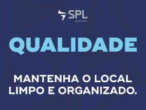 SPL03-02 Mantenha o local limpo e organizado.