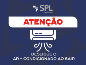 SPL09.01-4 Atenção · desligue o ar condicionado ao sair