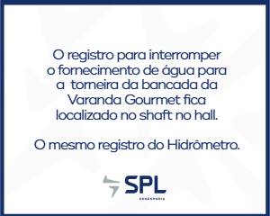 SPL13.3-c Registro da varanda gourmet